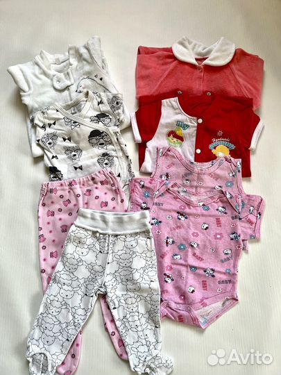 Детские вещи пакетом на девочку 56 62