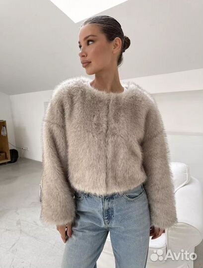 Искусственная шуба zara