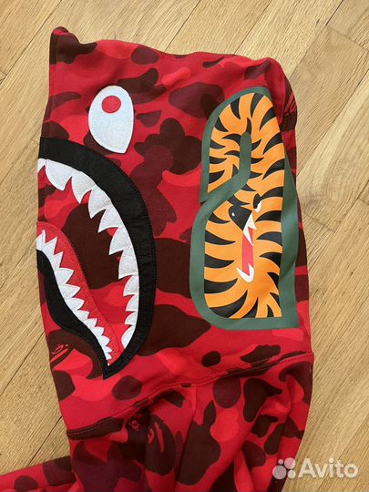 Зип худи bape shark