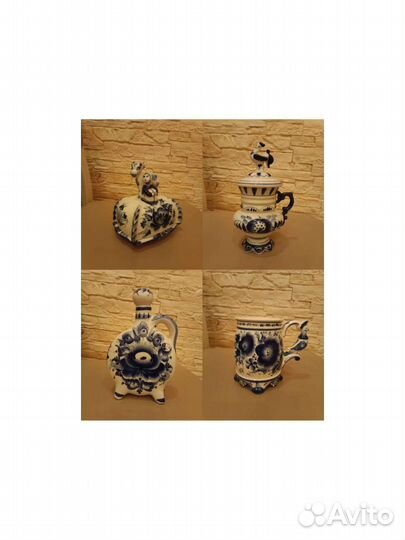 Фарфоровая посуда гжель