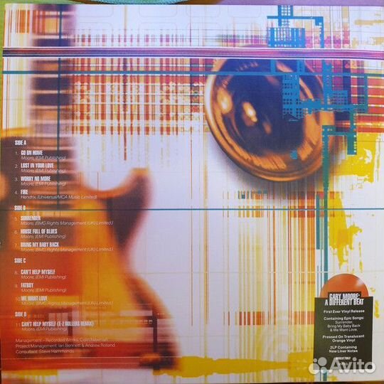 Винил Gary Moore – A Different Beat (2LP orange)