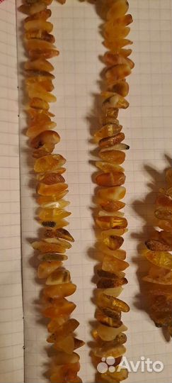 Янтарные бусы,колье,браслет натуральные