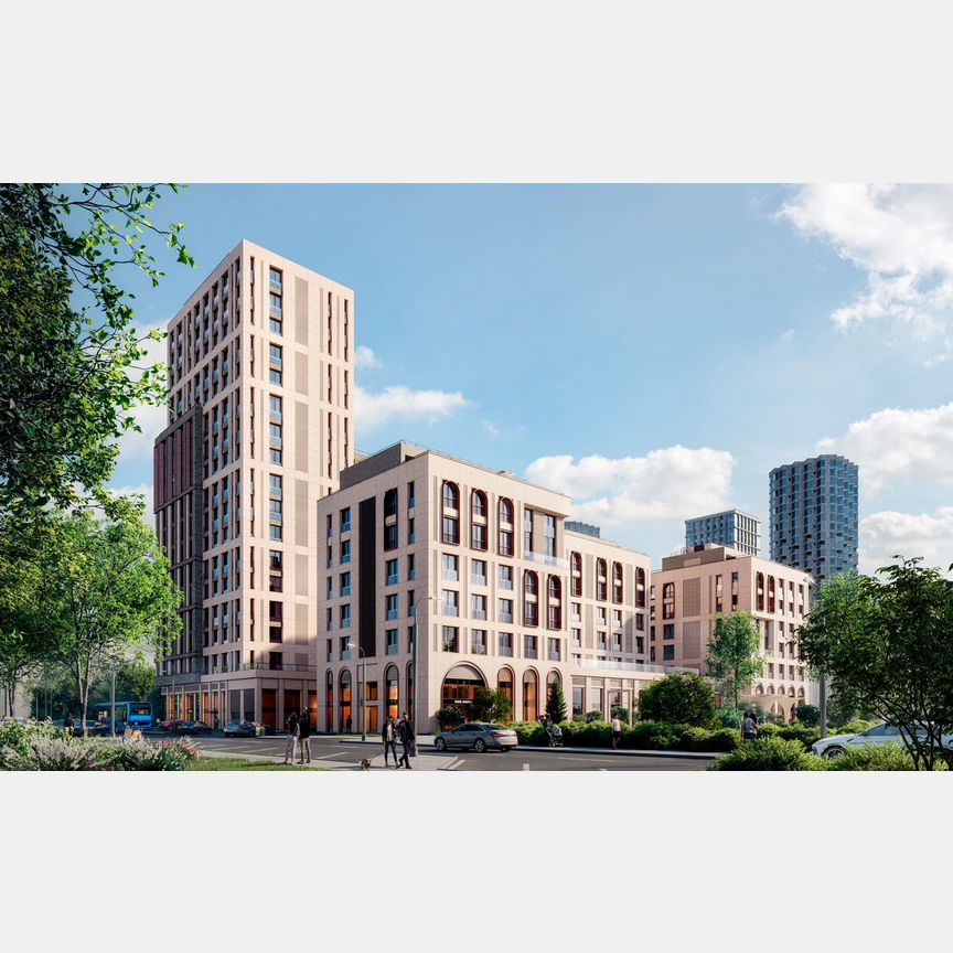 2-к. квартира, 58,6 м², 12/19 эт.