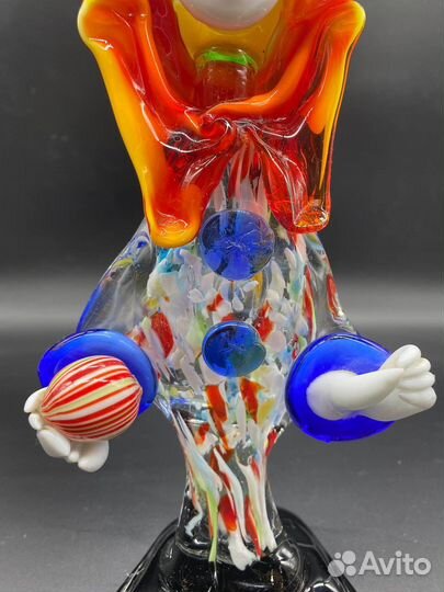 Клоун статуэтка муранское стекло