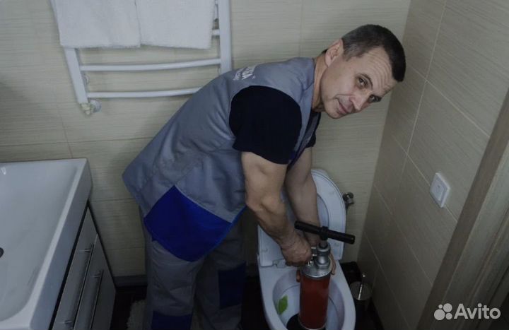 Устранение засоров Чистка канализации Сантехник