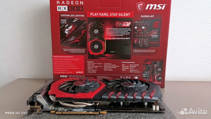 Msi rx 580 gaming 10 8gb