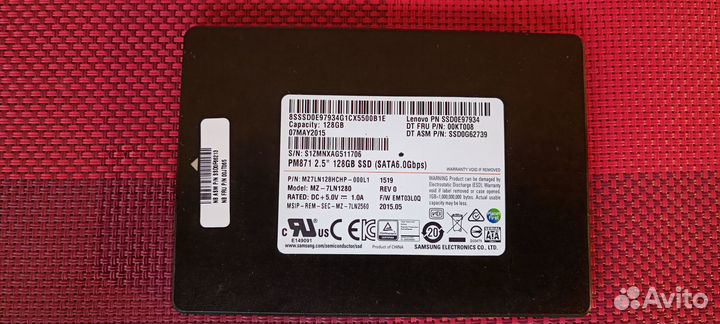 SSD samsung 128Gb
