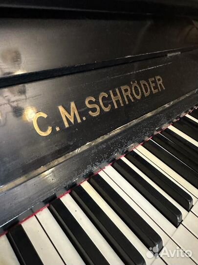 Антикварное пианино C.M. Schroder