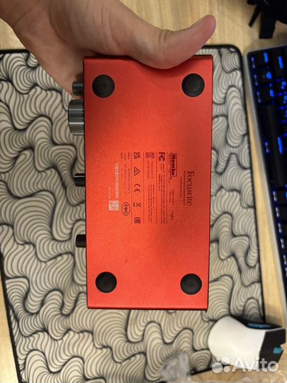 Звуковая карта focusrite scarlett 2i2 3rd Gen