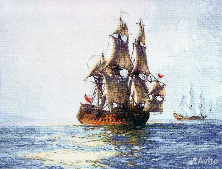 Картина вышитая крестом ручная работа