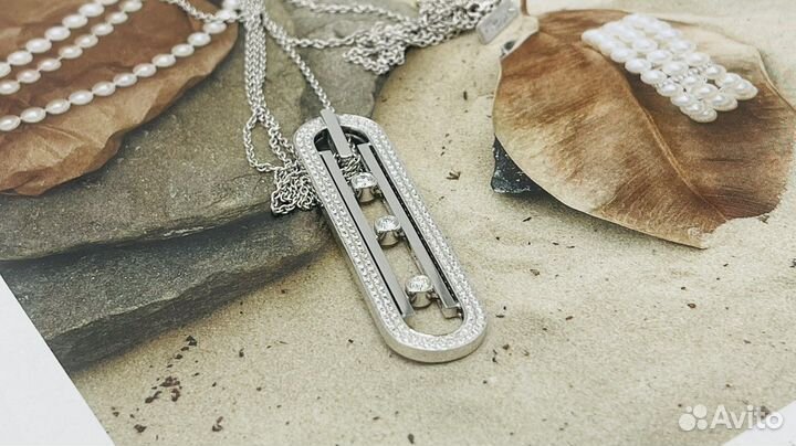 Шикарное колье из белого золота messika move uno