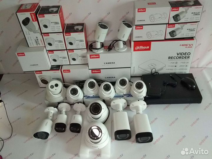 Комплект видеонаблюдения 15 камер Dahua IP66