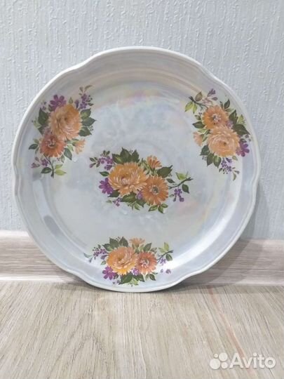 Большое блюдо для торта или блинов