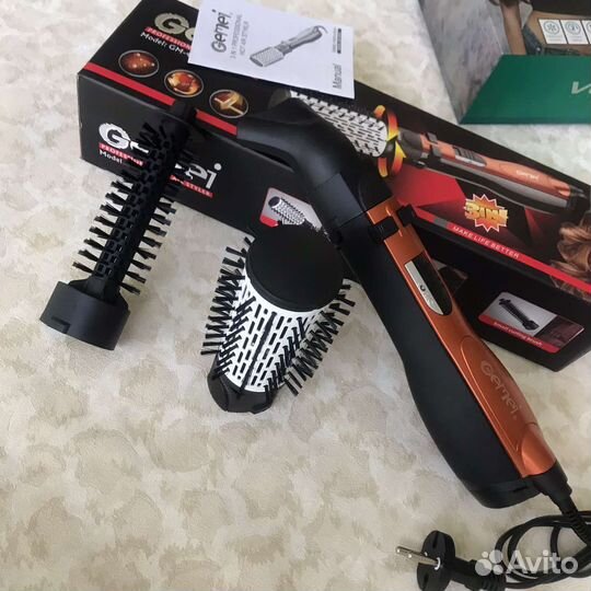 Фен - щётка 3 в 1, фен с вращающейся щеткой