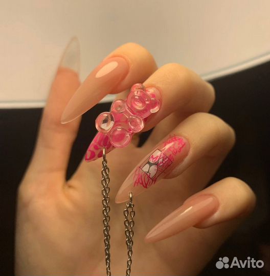 Маникюр наращивание