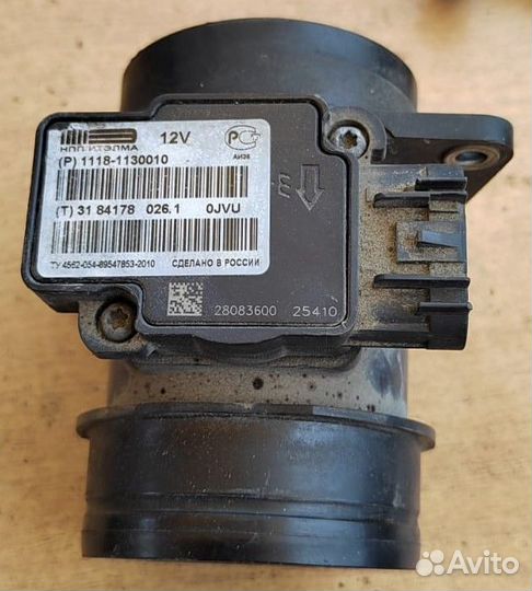 Датчик массового расхода воздуха Е-газ 1118-2190(8