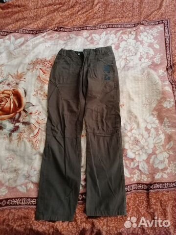 Брюки оливковые 158 см