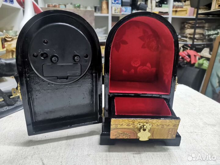 Часы шкатулка Quartz настольные Дерево (Ч)