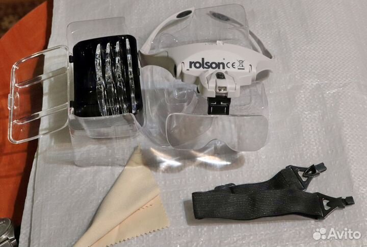 Лупа налобная (очки) со сменными стеклами