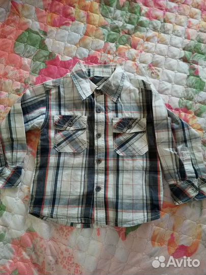 Рубашка на мальчика. Хлопок, тонкая