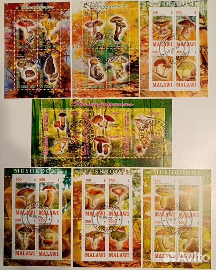 Марки Грибы все вместе