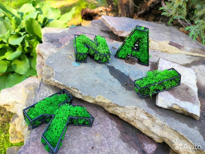 Декоративное украшение в виде букв