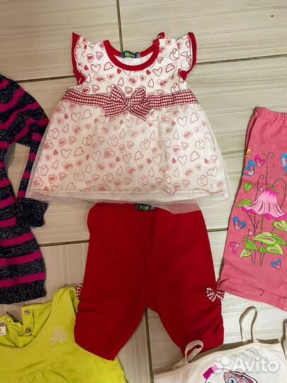 Вещи пакетом на девочку 74 80