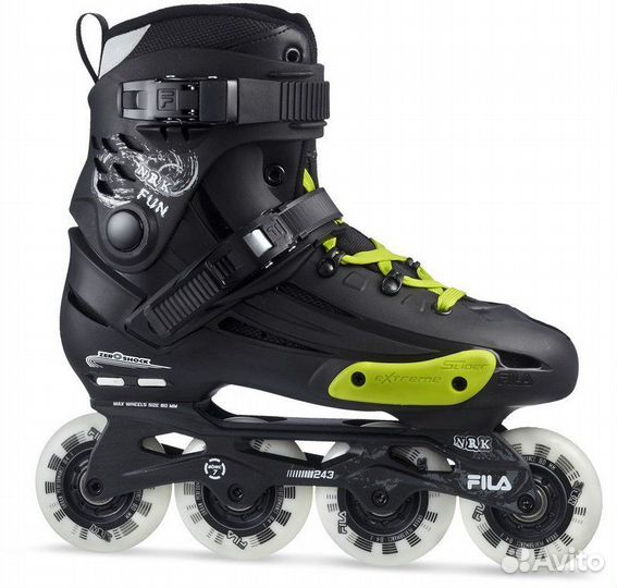 Ролики fila NRK FUN Black-Yellow Nov1340