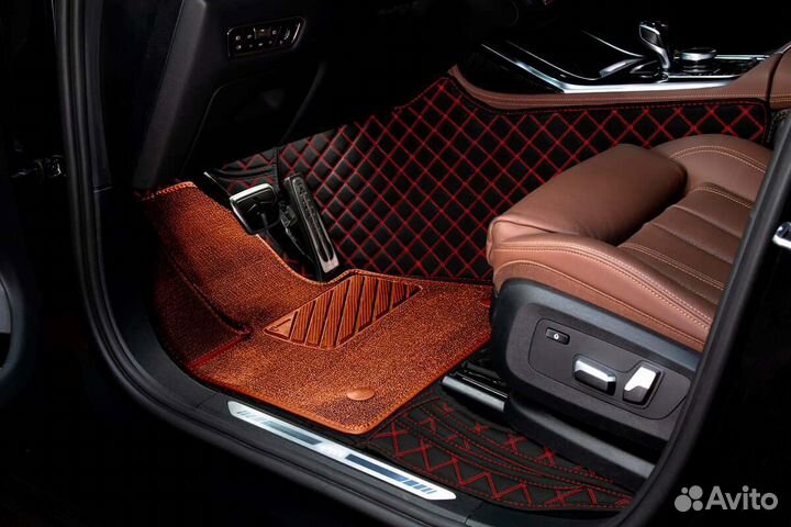 3D Коврики Infiniti QX80 Высокие Борта Экокожа