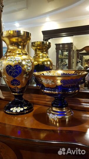 Вазы Bohemia Богемия. Смальта. Лепка