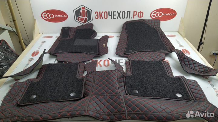 3D Коврики Volvo XC90 XC60 XC40 S60 S90 Экокожа