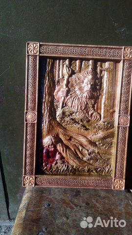 Панно из серии Славянские боги. Леший