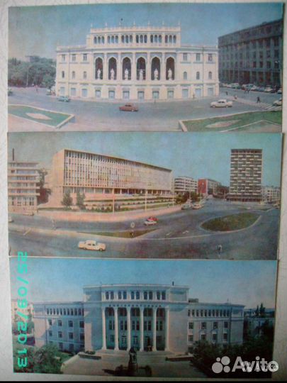 Открытки советского времени. Петродворец, Баку