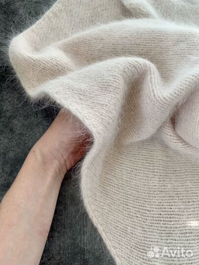 Ушанка, косынка и варежки из ангоры