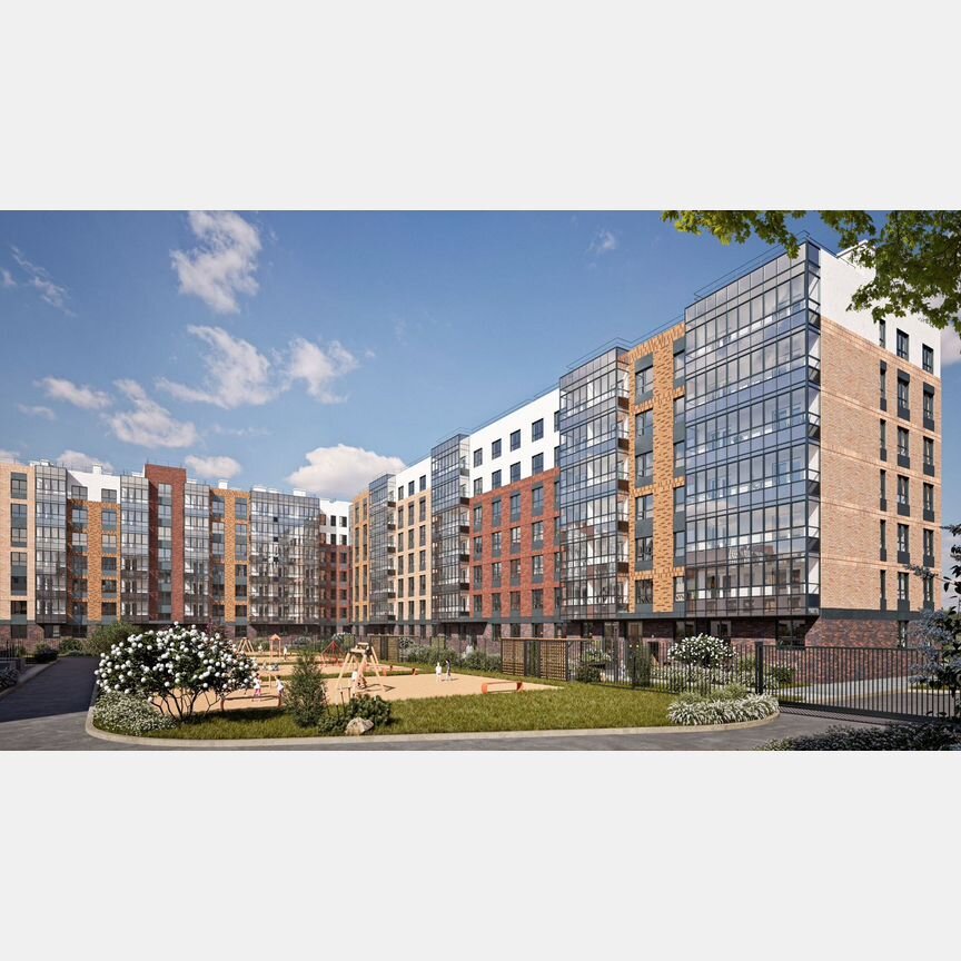 2-к. квартира, 61,1 м², 2/7 эт.