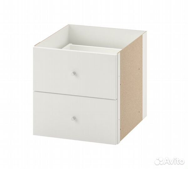 Вставка с 2 ящиками, белый, 33x33 см Каллакс Икеа