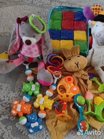 Игрушки погремушки грызунки пакетом