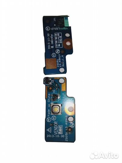 Шлейф с платой кнопки включения HP 255 G3