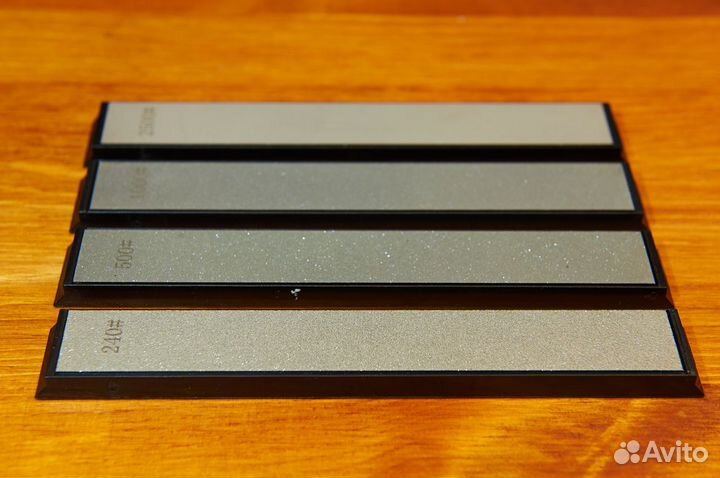 Бруски алмазные для заточки ножей, комплект 4 шт