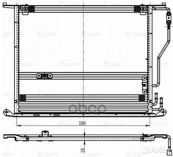Конденсер MB S W220 98- lrac1523 luzar