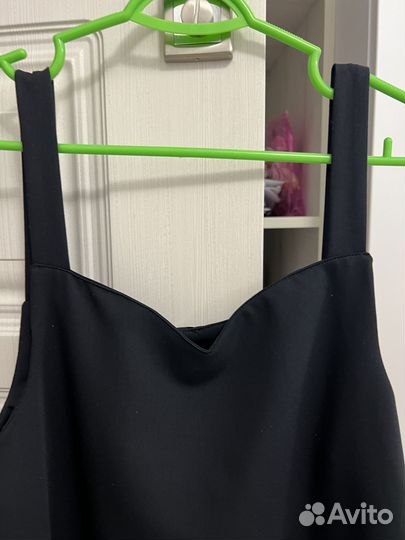 Сарафан школьный темно -синий 164