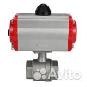 Кран шаровой DN.ru BV3232P(2pc) -FP-T-ISO-H Ду25 Ру63, полнопроходной внутреннняя резьба, нержавеюща