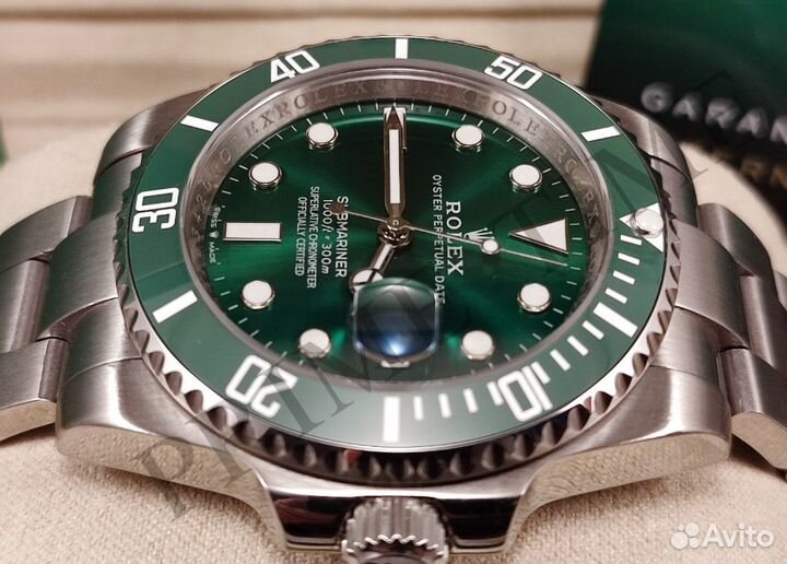 Часы мужские механические Rolex Submariner Hulk