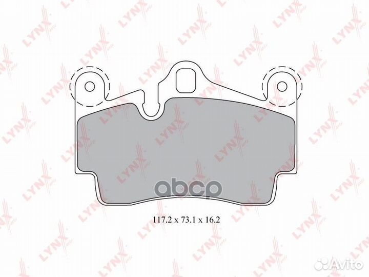 Колодки тормозные дисковые зад BD8007 lynxauto