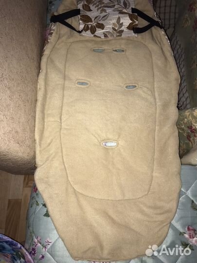 Мягкий матрасик в коляску, двух сторонний