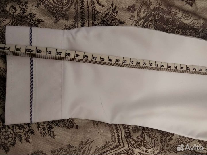 Рубашка мужская/школьная белая рост 167