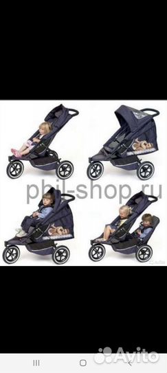 Коляска для погодок Phil & Teds Dash