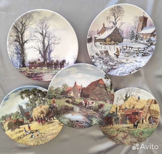 Тарелки настенные Англия Wedgwood Michael Herring