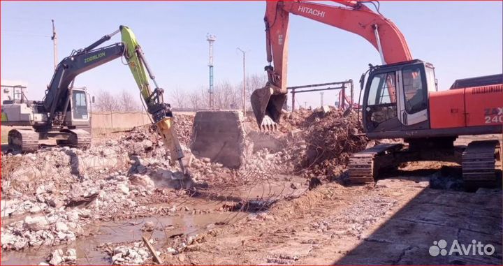 Аренда, услуги гусеничного экскаватора 1м3 - 2.5м3