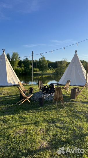 Глемпинг на озере
